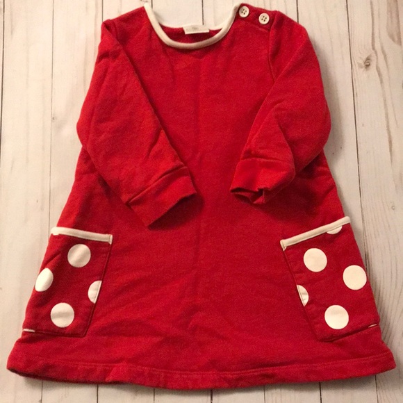 Hanna Andersson Other - Hanna Andersson red sweater dress with polka dots